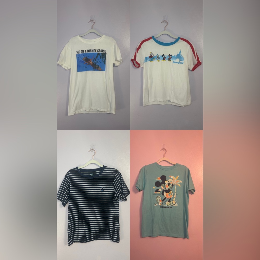 Bundle Lot of Disney, Disneyland, and Disney Cruise Line T-Shirts Varying Sizes